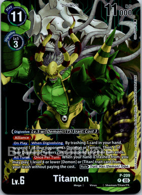 Titamon (Hacker's Slumber Box Promotion Pack) [P-209] [Digimon Promotion Cards] Foil