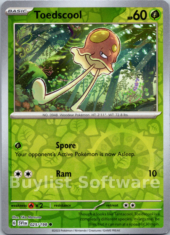 Toedscool [025/198] [Scarlet & Violet Base Set] Reverse Holofoil
