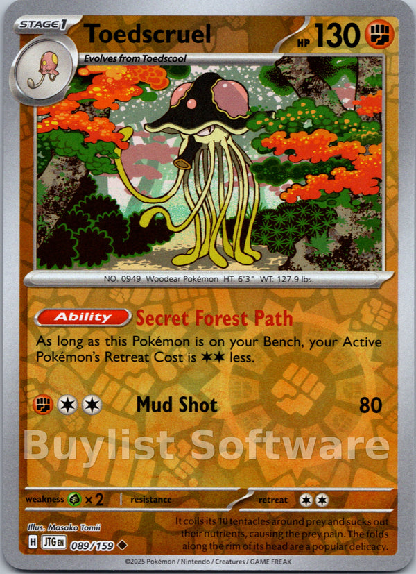 Toedscruel [089/159] [Journey Together] Reverse Holofoil