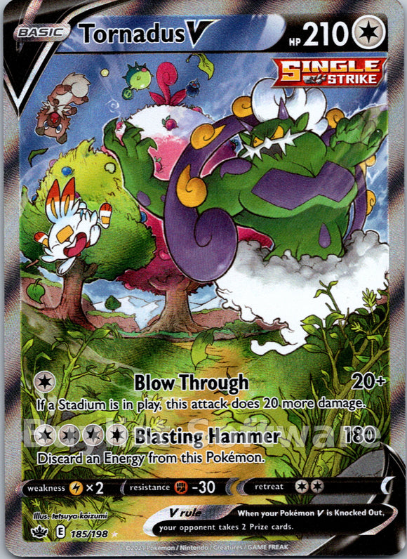 Tornadus V [185/198] [Chilling Reign] Holofoil