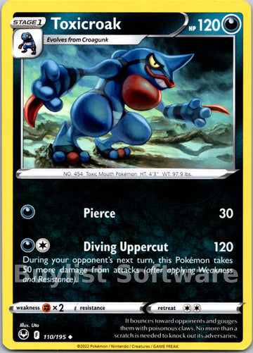 Toxicroak [110/195] [Silver Tempest]