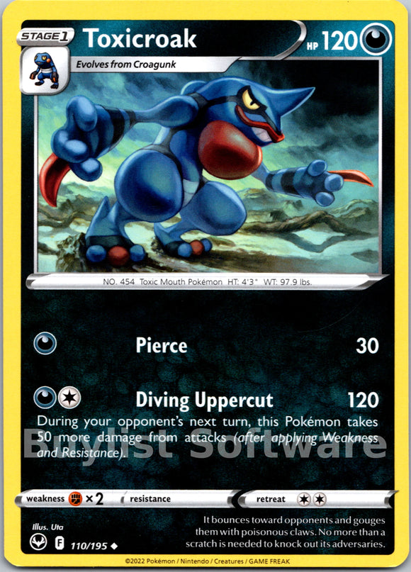 Toxicroak [110/195] [Silver Tempest]