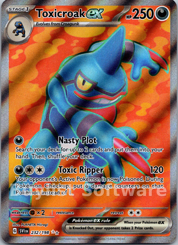 Toxicroak ex [232/198] [Scarlet & Violet Base Set] Holofoil