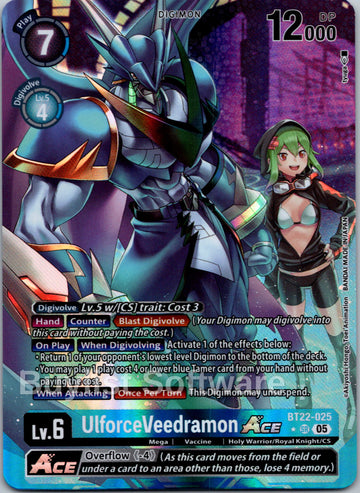 UlforceVeedramon ACE (Alternate Art) [BT22-025] [Cyber Eden] Foil