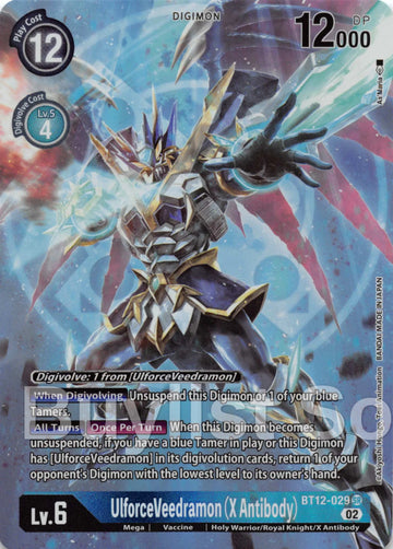 UlforceVeedramon (X Antibody) (Alternate Art) [BT12-029] [Across Time] Foil