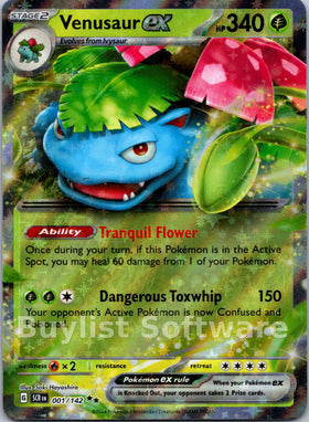 Venusaur ex [001/142] [Stellar Crown] Holofoil