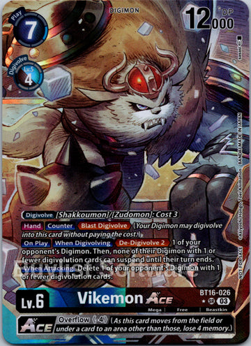 Vikemon ACE (Cyber Eden Release Event Winner) [BT16-026] [Cyber Eden] Foil