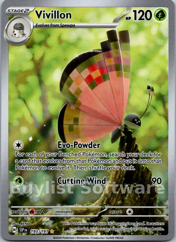 Vivillon [193/191] [Surging Sparks] Holofoil