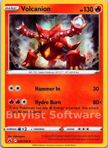 Volcanion [026/159] [Crown Zenith] Holofoil