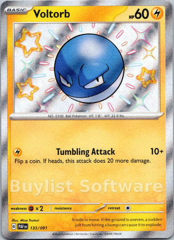 Voltorb [133/091] [Paldean Fates] Holofoil