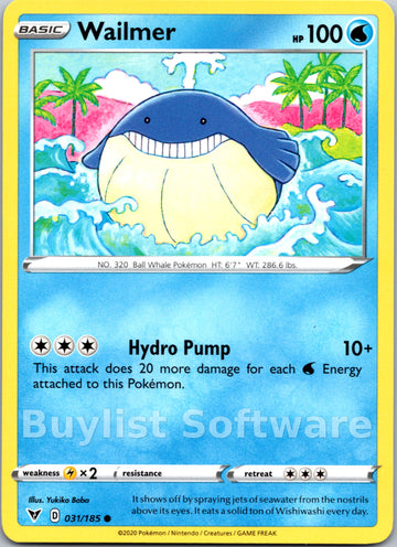 Wailmer [031/185] [Vivid Voltage]