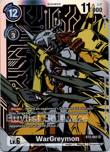 WarGreymon (Alternate Art) [BT2-065] [Release Special Booster 1.0] Foil