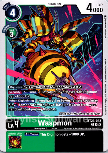 Waspmon [BT23-042] [Hackers' Slumber]