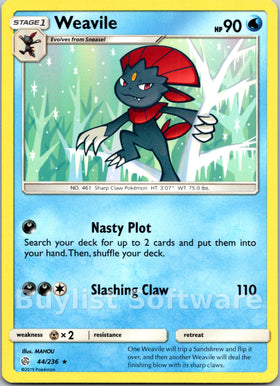 Weavile [44/236] [Cosmic Eclipse]