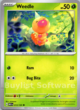 Weedle [013/165] [Scarlet & Violet 151]