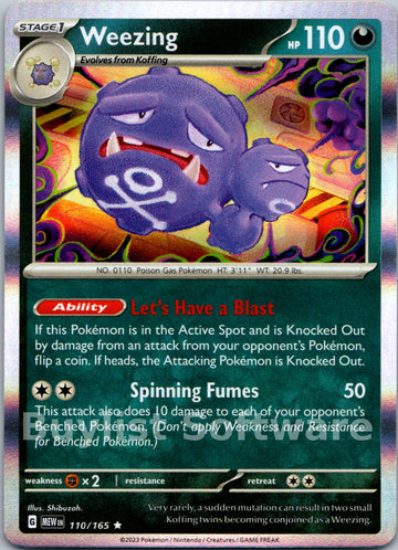 Weezing [110/165] [Scarlet & Violet 151] Holofoil