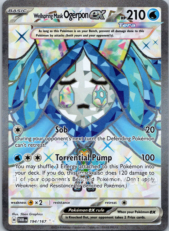 Wellspring Mask Ogerpon ex [194/167] [Twilight Masquerade] Holofoil