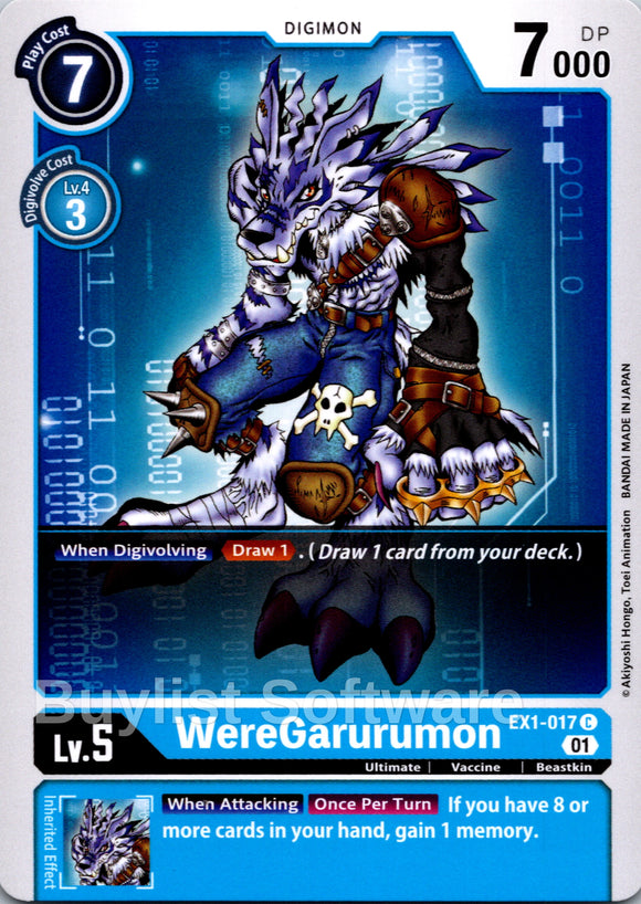 WereGarurumon [EX1-017 C] [Classic Collection]