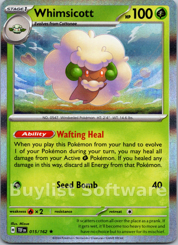 Whimsicott [015/162] [Temporal Forces] Holofoil