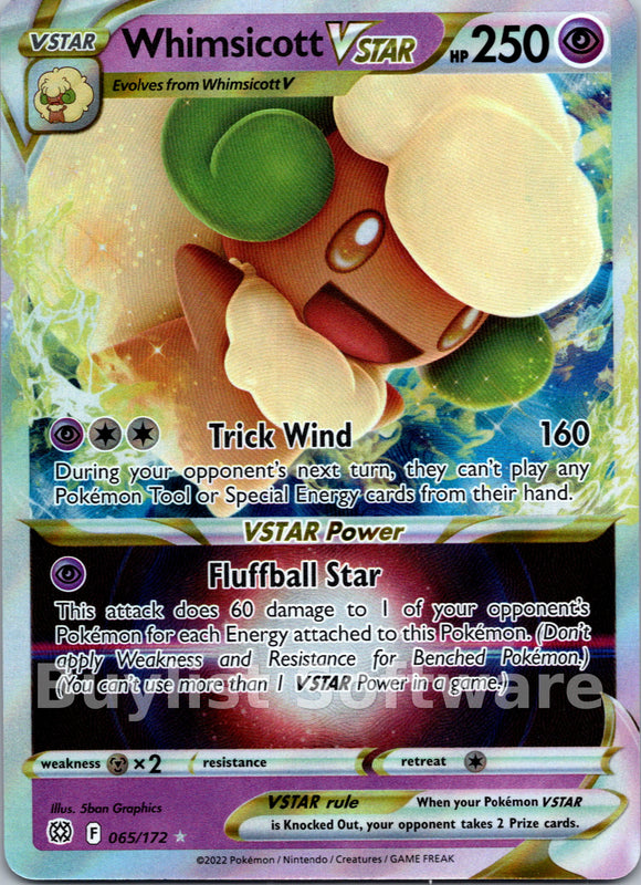 Whimsicott VSTAR [065/172] [Brilliant Stars] Holofoil