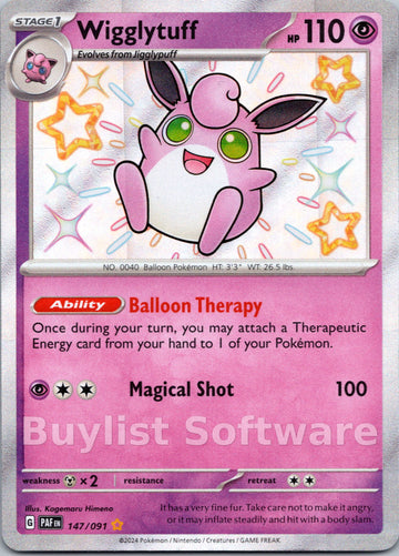 Wigglytuff [147/091] [Paldean Fates] Holofoil