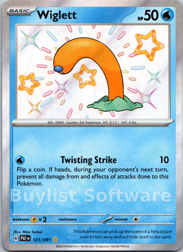 Wiglett [121/091] [Paldean Fates] Holofoil