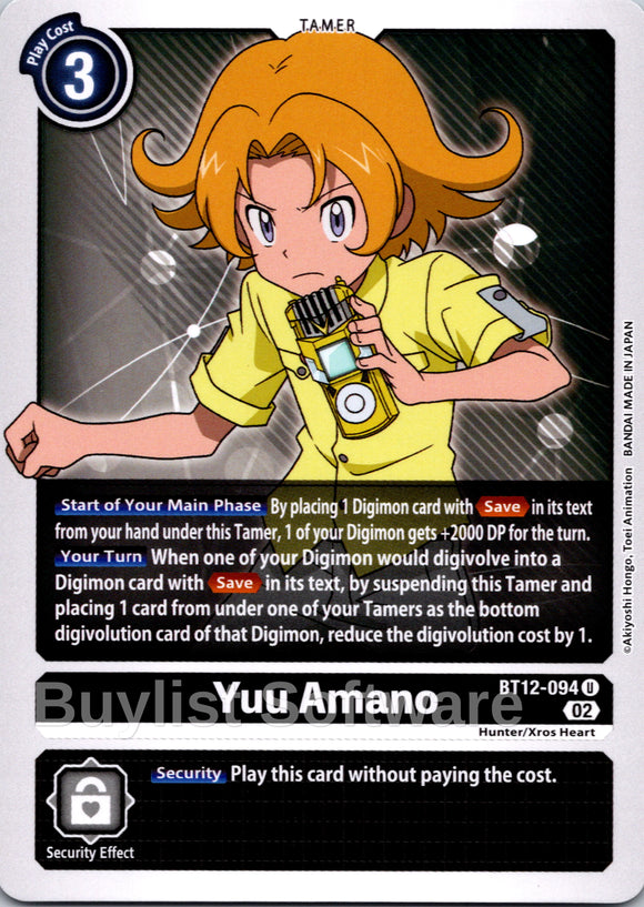Yuu Amano [BT12-094 U] [Across Time]