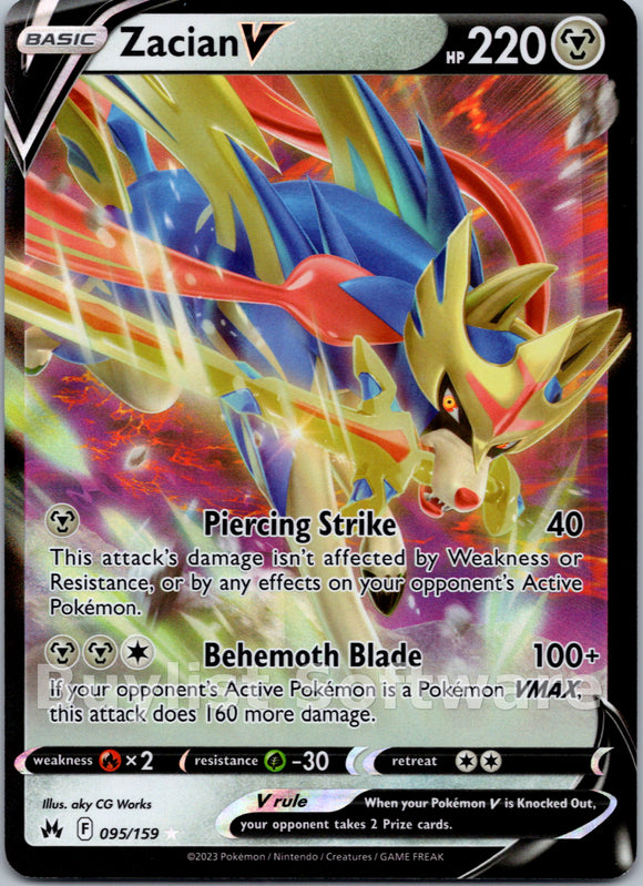 Zacian V [095/159] [Crown Zenith] Holofoil
