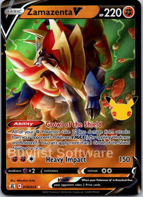 Zamazenta V [018/025] [Celebrations] Holofoil