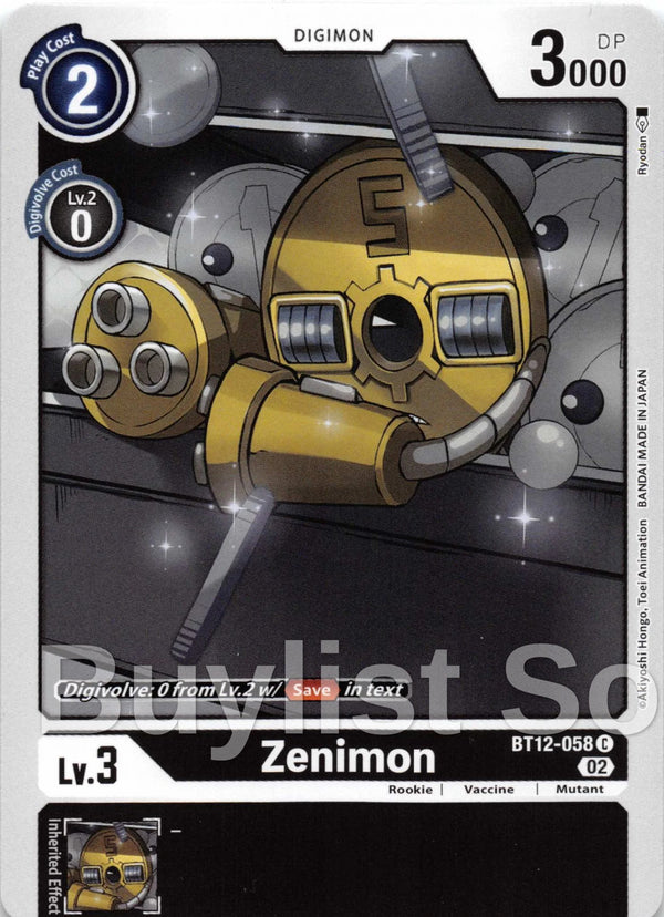 Zenimon [BT12-058] [Across Time]