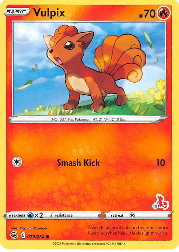 Vulpix (#18 Cinderace Stamped)