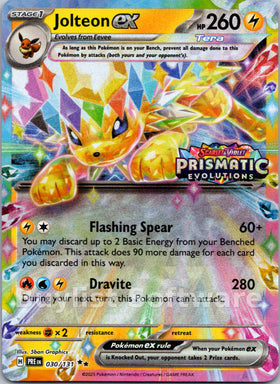 Jolteon ex (Prismatic Evolutions Stamp)