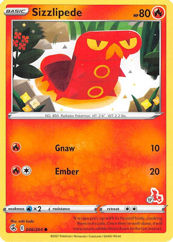 Sizzlipede (#17 Cinderace Stamped)
