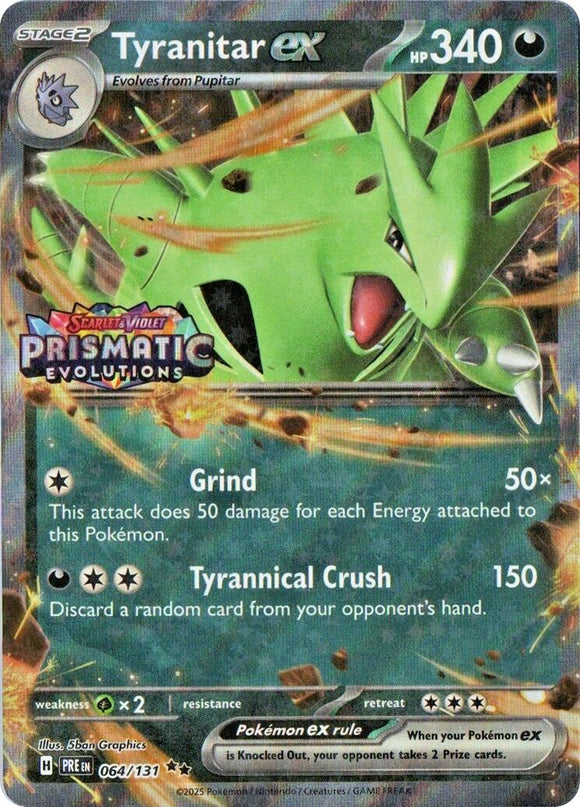 Tyranitar ex (Prismatic Evolutions Stamped)