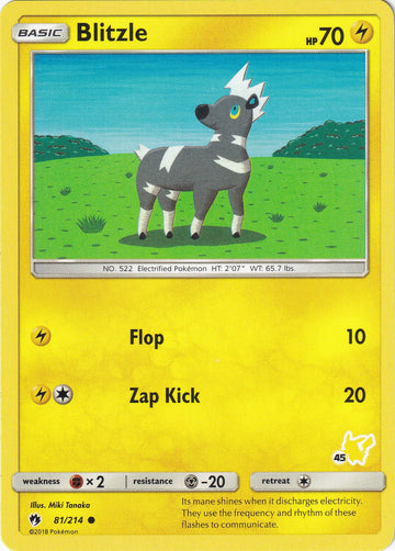 Blitzle (#45 Pikachu Stamped)