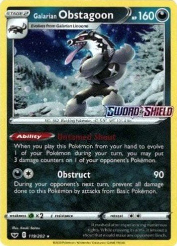 Galarian Obstagoon (Cosmos Holo)