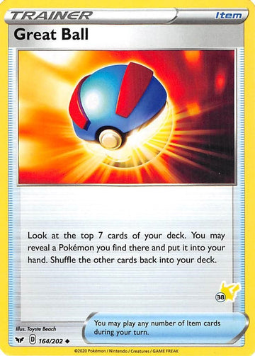 Great Ball (#38 Pikachu Stamped)