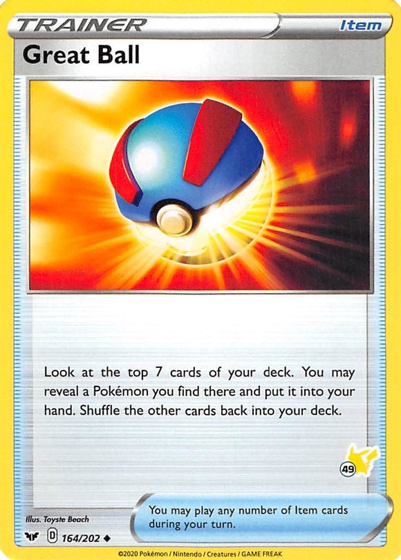 Great Ball (#49 Pikachu Stamped)