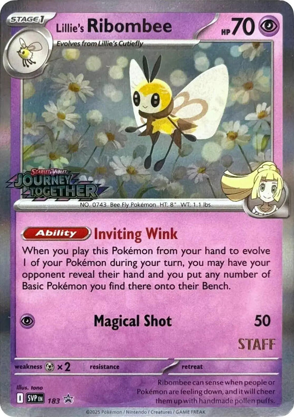 Lillie's Ribombee (Staff Stamped)
