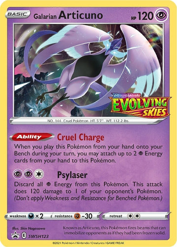 Galarian Articuno (Sword & Shield Promo Cards Stamped)
