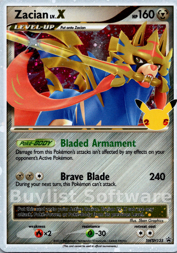 Zacian LV. X