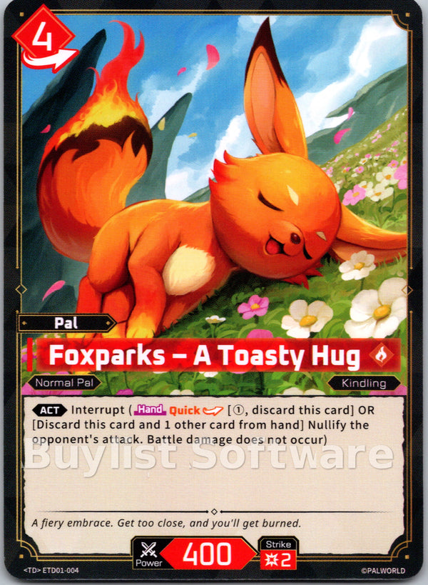 Foxparks – A Toasty Hug