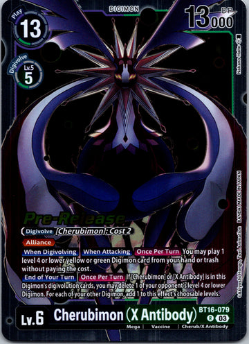 Cherubimon (X Antibody) [BT16-079-R] [Beginning Observer Pre-Release Cards] Foil