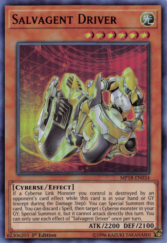 Salvagent Driver [MP18-EN034] Ultra Rare
