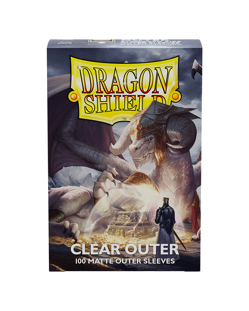Dragon Shield: 100ct Clear Matte Outer Sleeves (Standard Size)