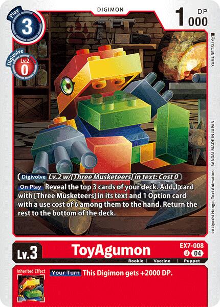 ToyAgumon - EX7-008 [EX7-008-U] [Digimon LIBERATOR] Normal