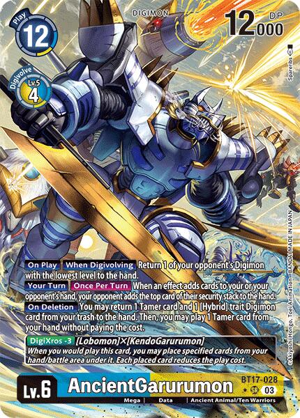 AncientGarurumon (Alternate Art) [BT17-028-SR] [Secret Crisis] Foil