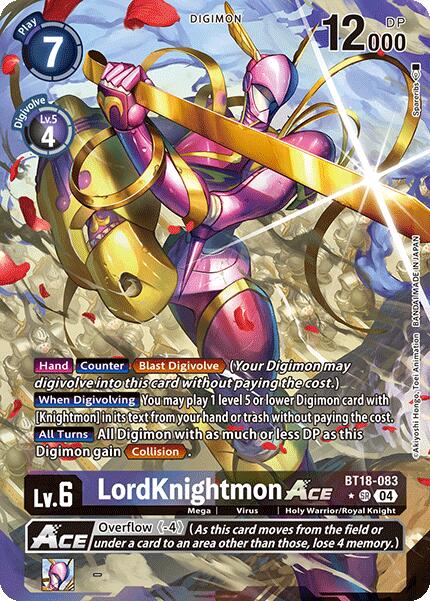 LordKnightmon ACE (Alternate Art) [BT18-083-SR] [Release Special Booster 2.0] Foil