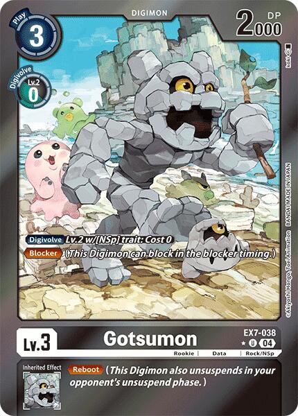 Gotsumon (Foil) [EX7-038-U] [Digimon LIBERATOR] Foil