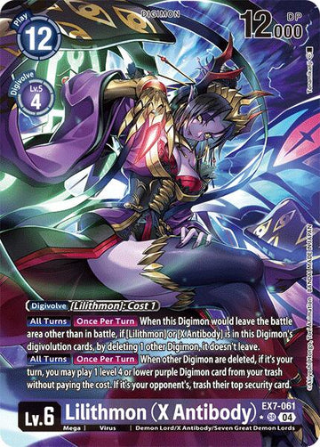 Lilithmon (X Antibody) (Alternate Art) [EX7-061-SR] [Digimon LIBERATOR] Foil